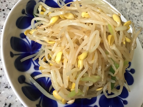 豆もやしと長ネギのナムル